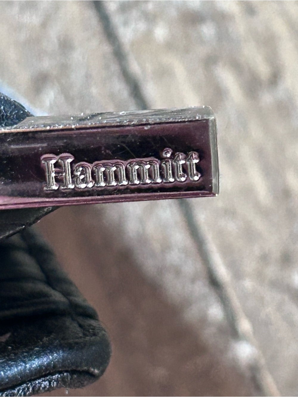 Hammitt Black Pebbled Leather Zip Wallet - Picture 6 of 6
